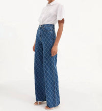 Veronica Beard - Taylor High Rise Wide Leg Jeans