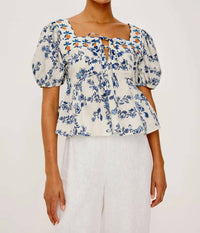 Rails - Presley Cropped Fit Peplum Hem Top