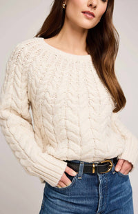 Gentle Fawn Lorenzo Pullover Sweater in cream - women's sweater - alternate view
