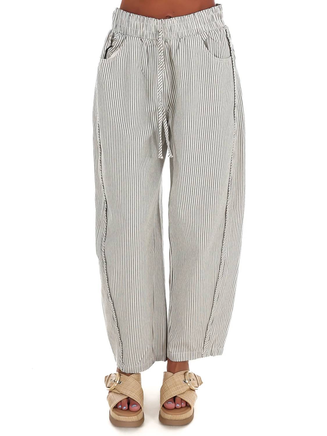 Blu Pepper - Women's Local Love Baggy Stripe Pants