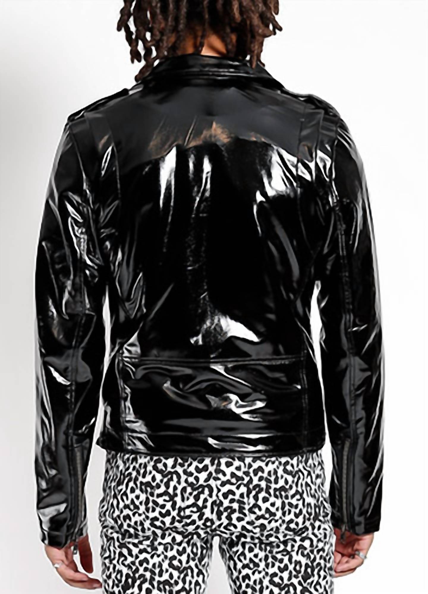 Tripp NYC Moto Jacket in black - men's jacket - alternate view