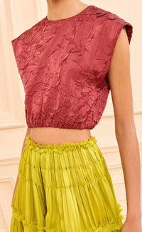 Ulla Johnson - Gisella Satin Crop Top