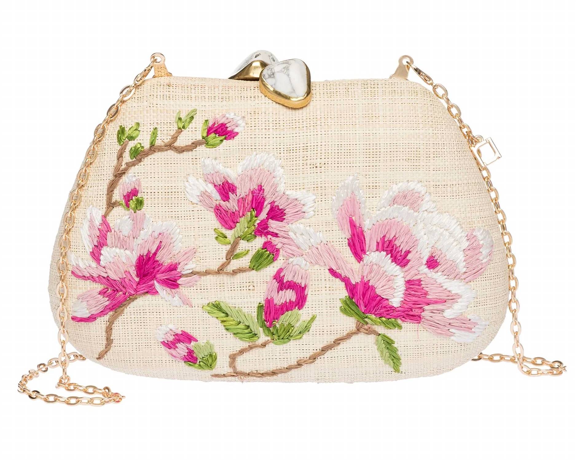 Rafe New York - Women's Floral Raffia Clutch