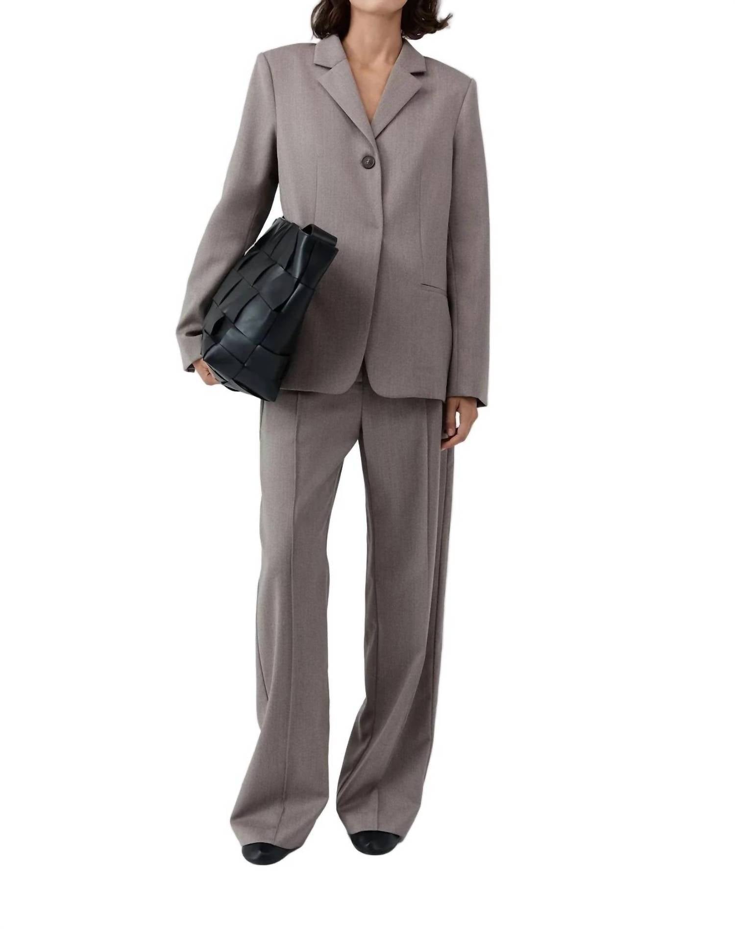St. Agni Women's Oupa Pintuck Pants in doe - women's pants - view 4