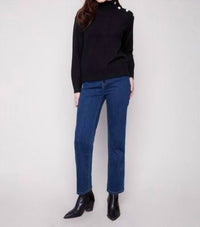 Charlie B - Long Sleeve Mock Neck Sweater