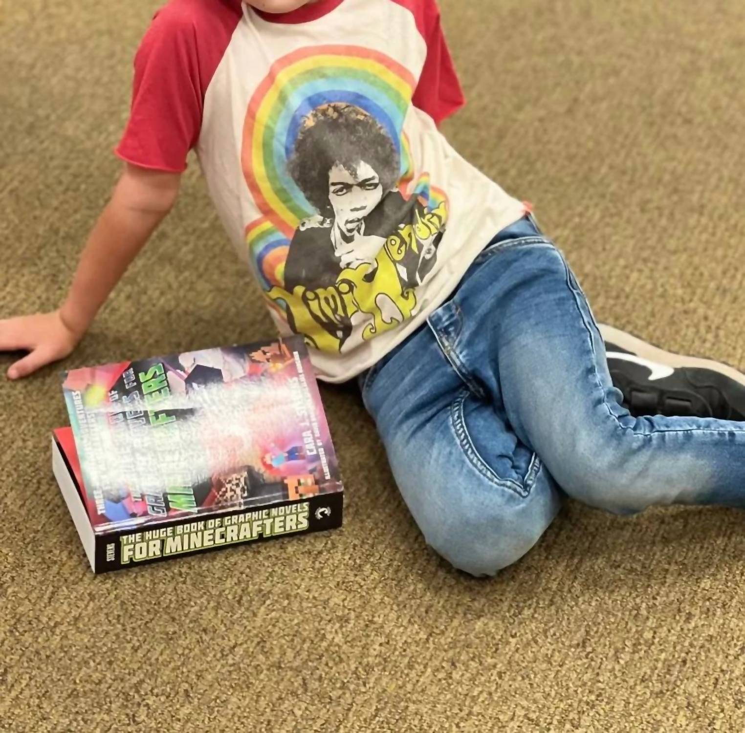 Rowdy Sprout - Kid's Jimi Hendrix Raglan Tee