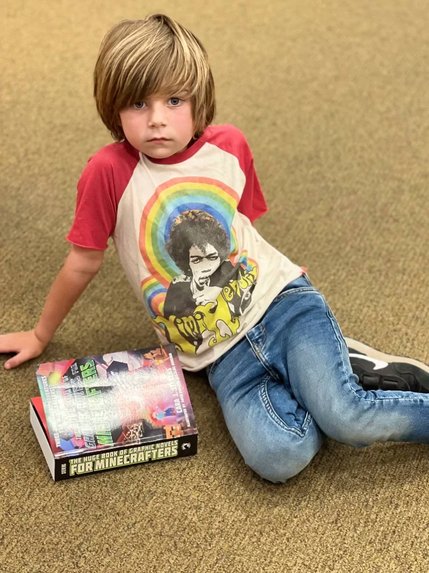 Rowdy Sprout - Kid's Jimi Hendrix Raglan Tee