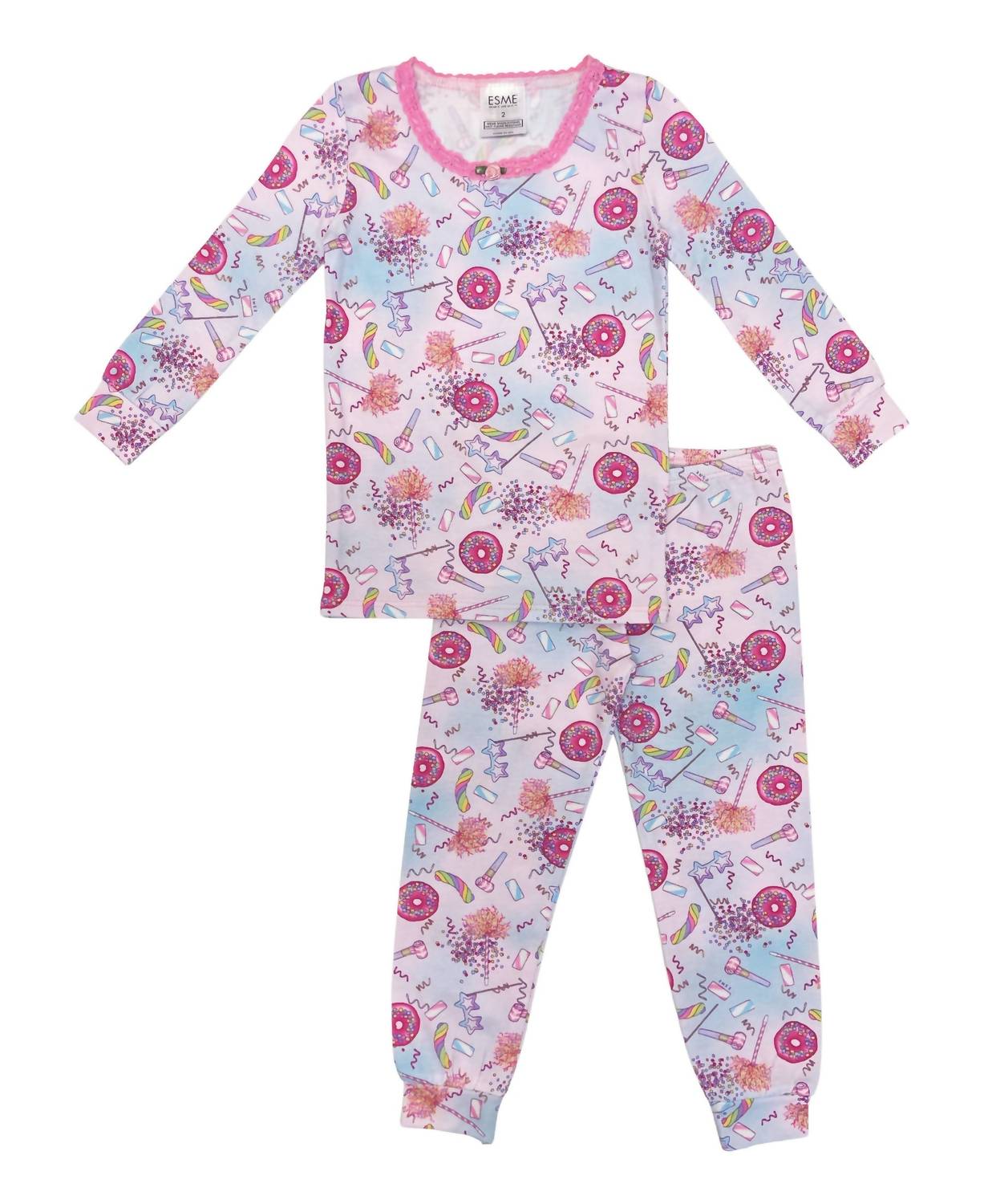 Esme - Girls' Party Long Sleeve Pajama Set