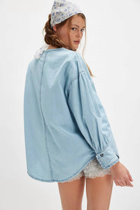Free People - Denim Dreaming Pullover