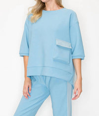 Joh - Karen Knit Crepe Top