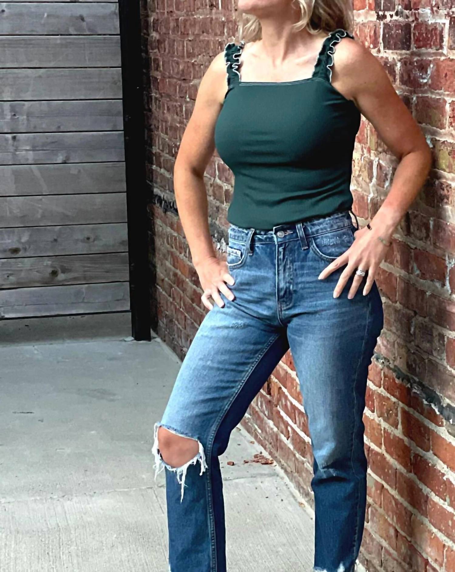 Hem & Thread - Ruffle Tank Body Suit