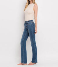 VERVET BY FLYING MONKEY Corey Jeans in denim - women's pants - detail view