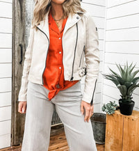 Mauritius - Bita Crop Moto Jacket