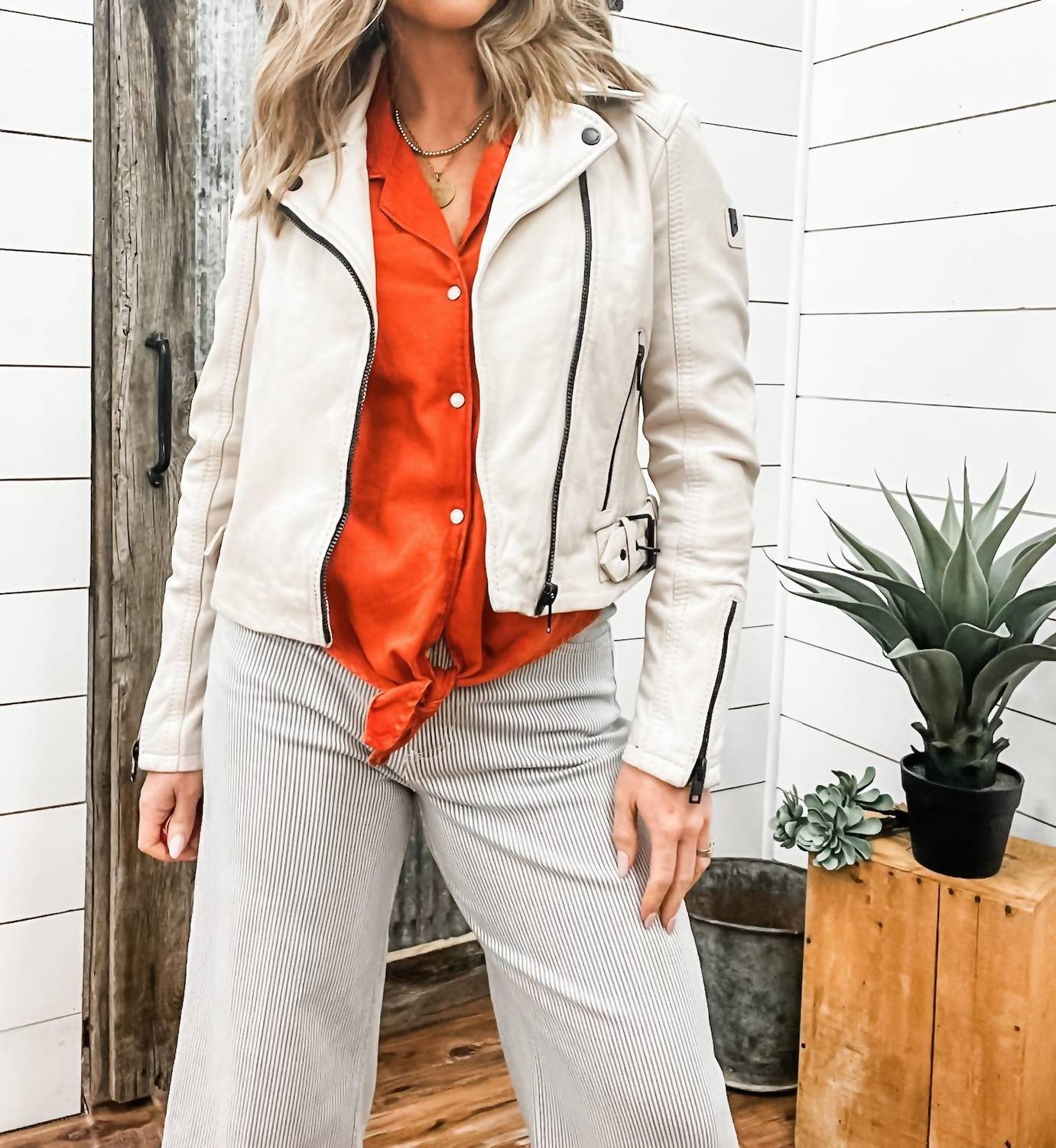 Mauritius - Bita Crop Moto Jacket