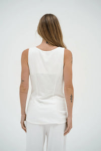 Lna - Kai Long Line Linen Vest