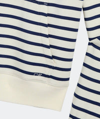 vineyard vines Dreamcloth Relaxed Hoodie in stripe nautical navy - women's top - view 5