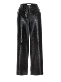 Brochu Walker Teo Wide Leg Pant in black metallic - women's pants - detail view