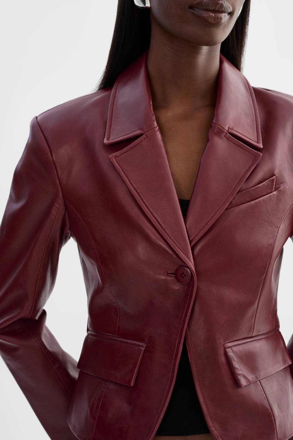 Lamarque - Valentina Micro Leather Blazer