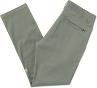 VOLCOM Men's Frickin Slim Stretch Pants in agave - men's pants - detail view