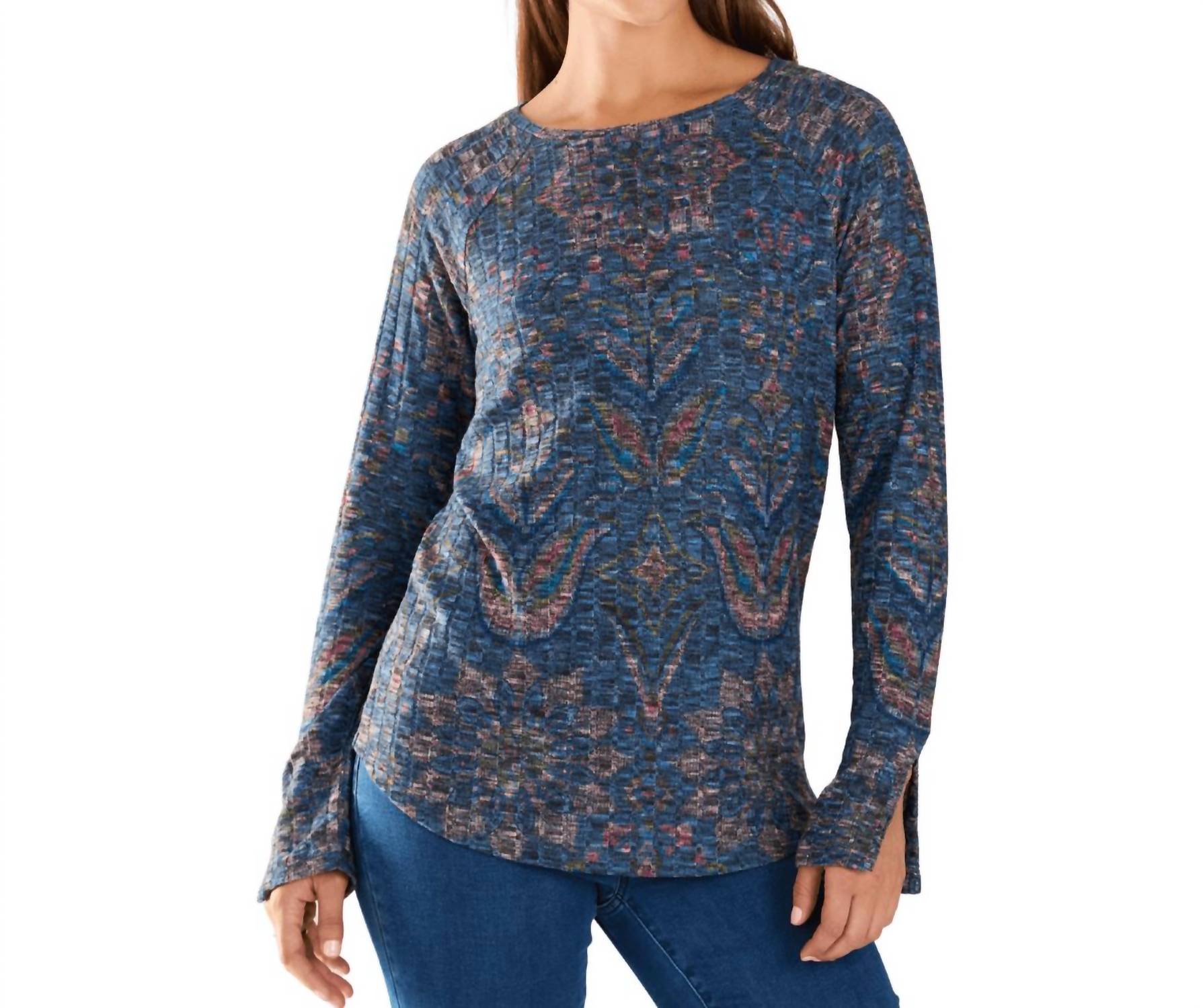 Fdj - Long-sleeve Rib Top