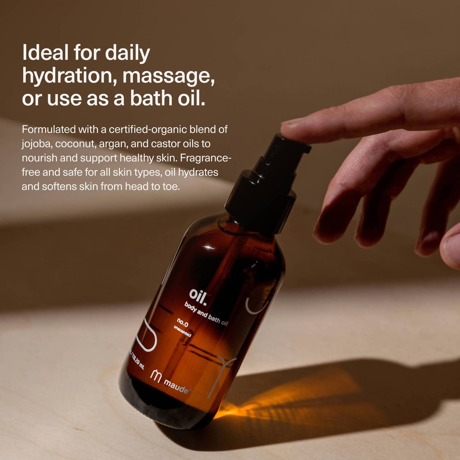 Maude - Oil No. 0 - Bath & Body Massage Oil - 4 Oz