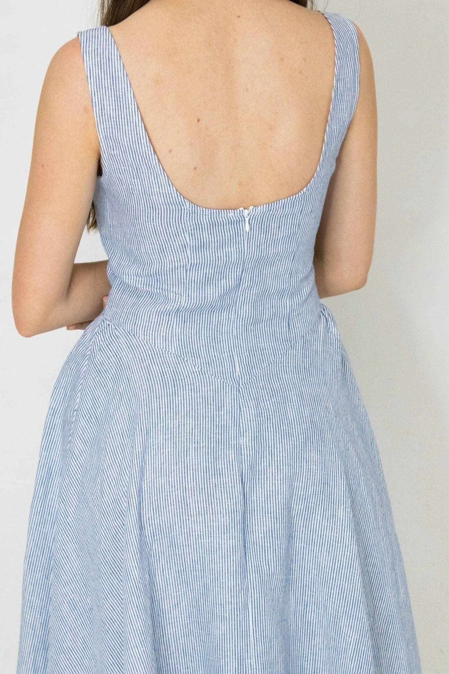 Olivaceous - Alina Stripe Maxi Dress