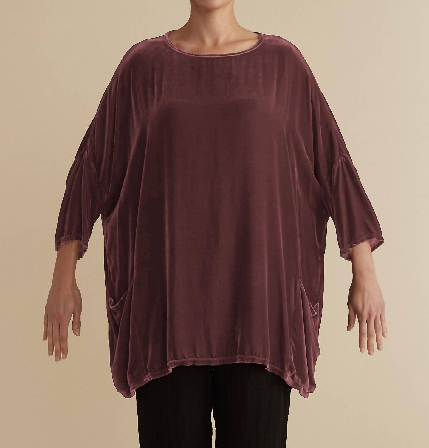 cut loose Cut Top Pullover in cinder rose - women's long sleeve top