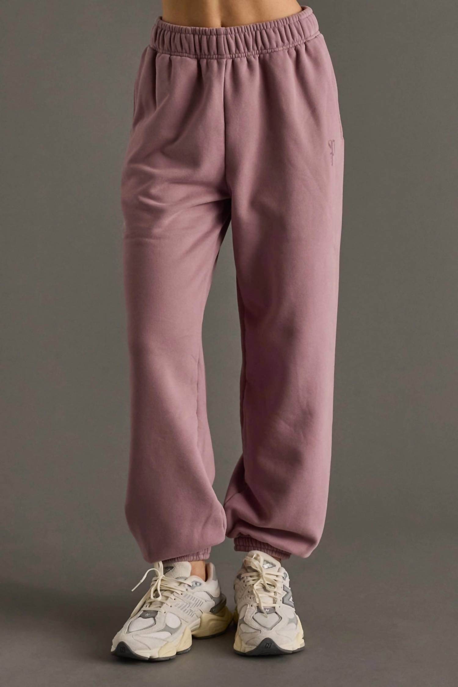 Panache Apparel Relaxed Fit Sweatpants in dusty purple - women's pants