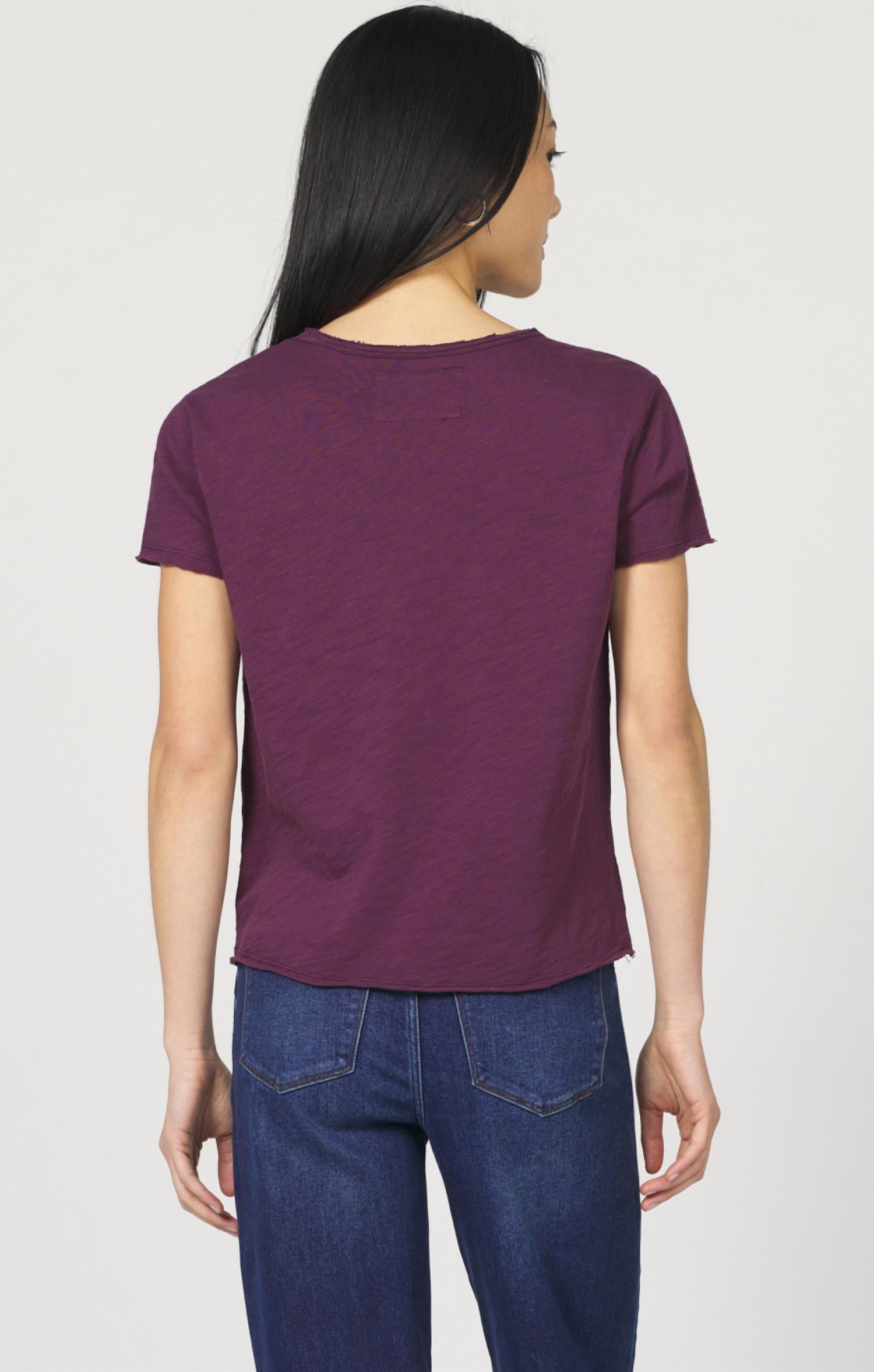 Dear John Denim - V-neck Raw Hem Tee
