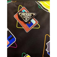 Prada - Women's Cassette Print Nylon Convertible Shopping Tote Handbag