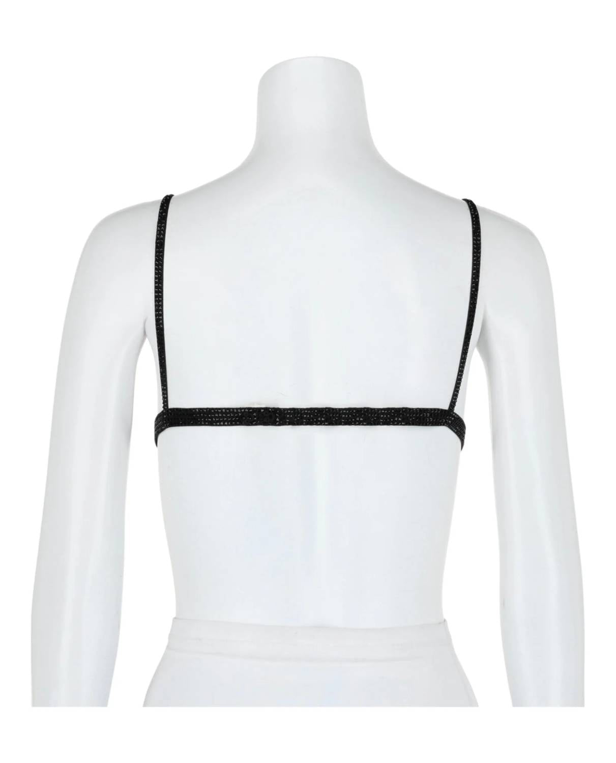 Salvatore Ferragamo - Women's Crystal Embellished Triangle Bralette