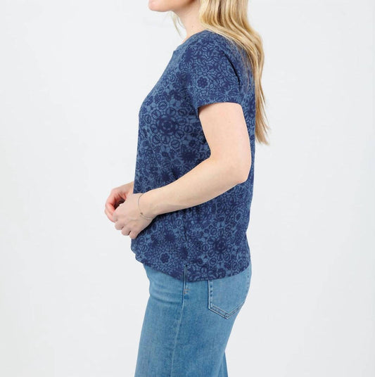 Goldie - Eternity Lace Print Ringer Boy Tee