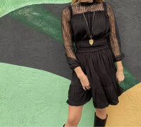 Current Air - Lace Tiered Mini Dress