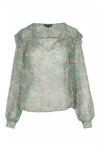 catherine gee Women's Catya Blouse in island snake - women's blouse
