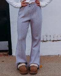 Spanx Brushed AirEssentials Flare Pant in coastal fog - women's pants