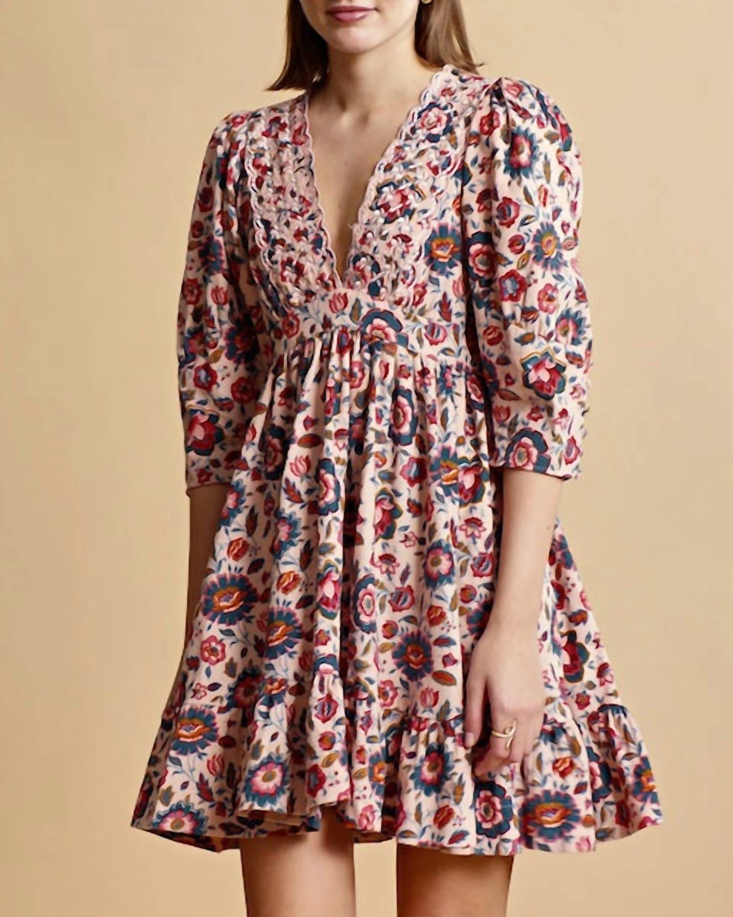 Bytimo - Baby Cord V-neck Dress