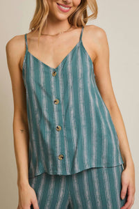 Gilli - Danielle Striped Spaghetti Strap Top
