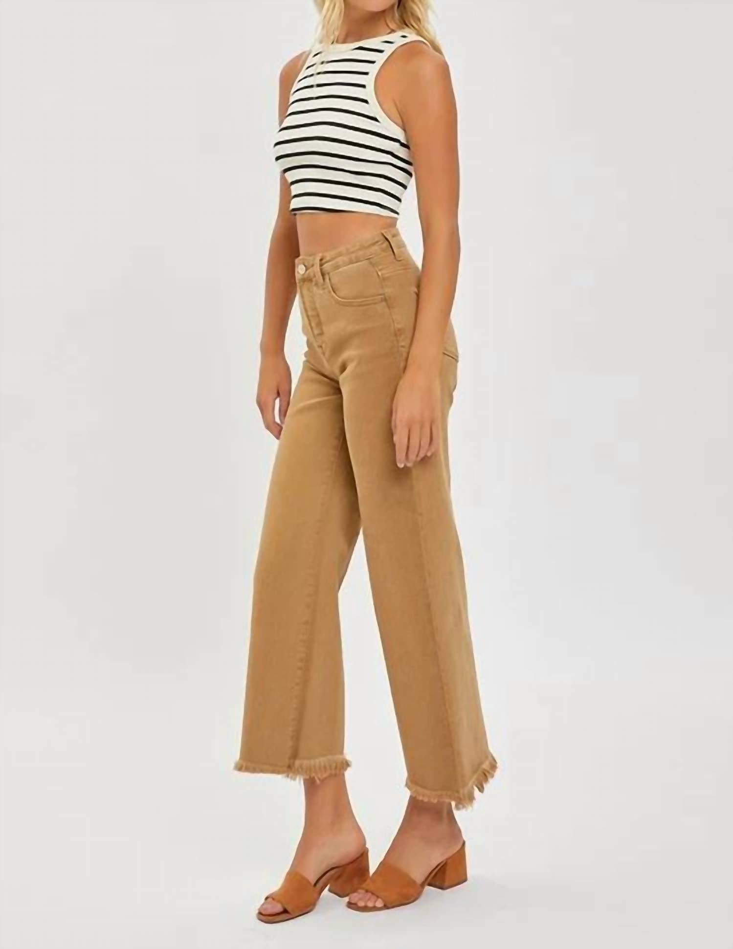 Risen - Women's Crop Wide Leg Pants