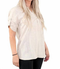 Michael Tyler - V-neck Short Sleeve Top