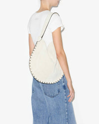 ISABEL MARANT Oskan Hobo Soft Shoulder Bag in chalk - women's bag - view 5