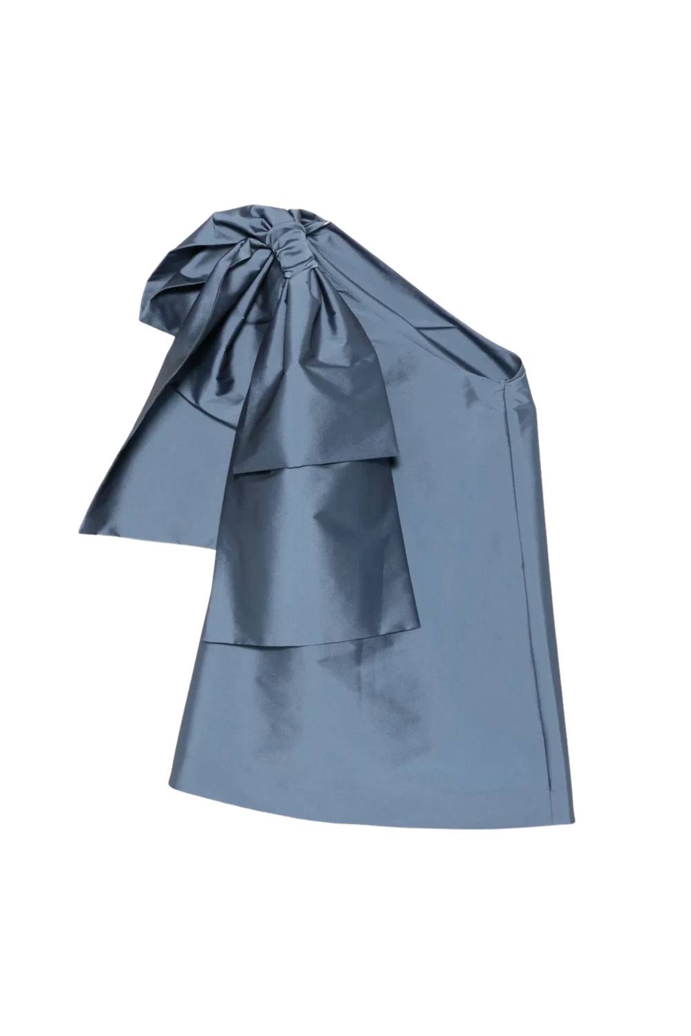 Bernadette - Winnette One-shoulder Bow Mini Dress