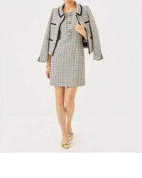Lilly Pulitzer Brenda Boucle Mini Dress in coconut lurex houndstooth boucle - women's dress - view 4