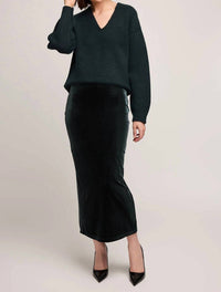 Gentle Fawn - Dahlia Velvet Column Skirt