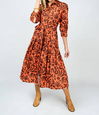 Uncle Frank - Native Print Shirt Dress