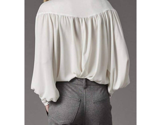 Lola & Sophie - Double Georgette Turtleneck Blouse