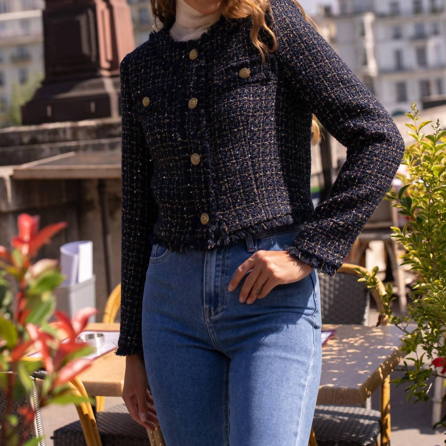 Choklate Paris - Short Tweed & Gold Blazer
