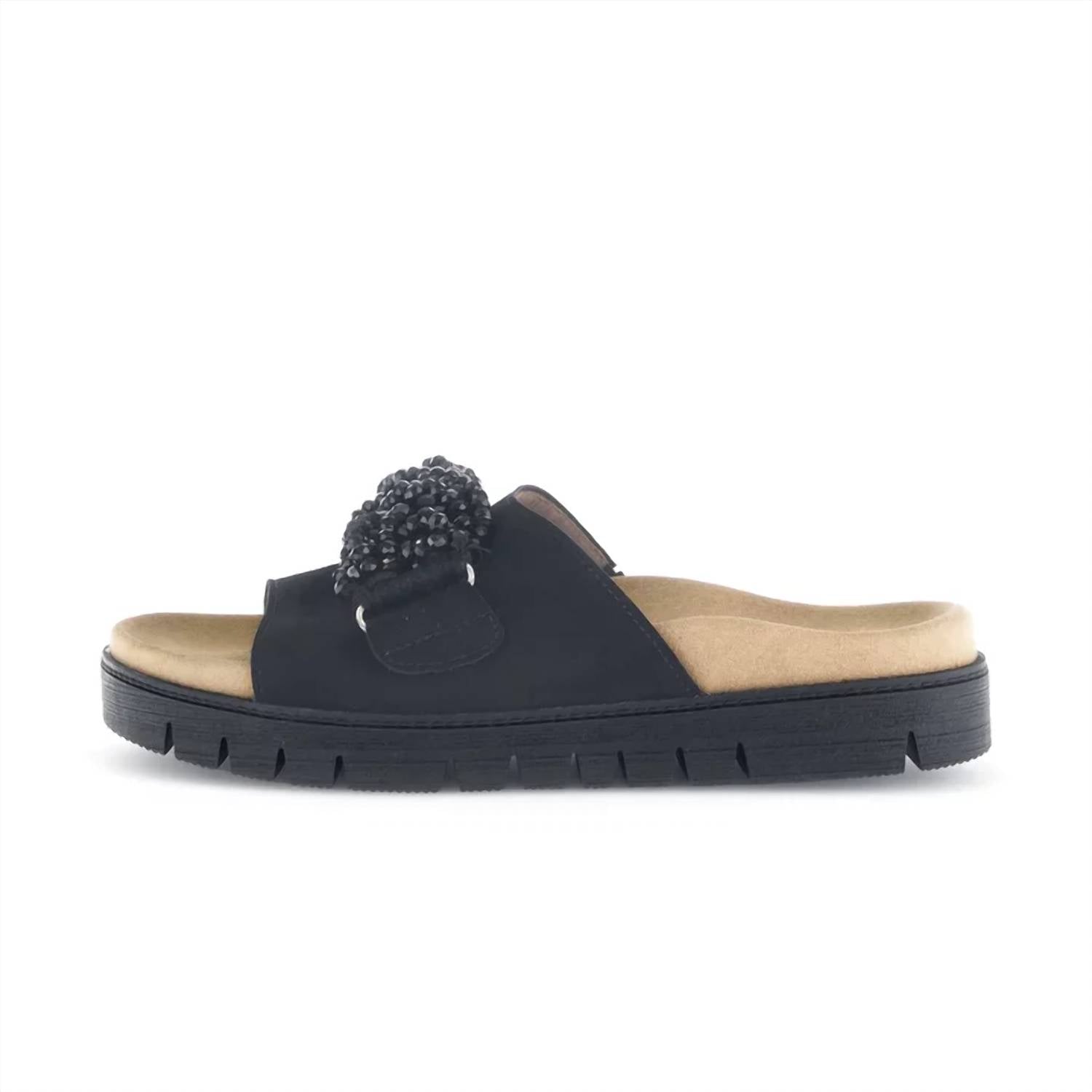 GABOR Women's Flexible Outsole Mule in black - women's shoe