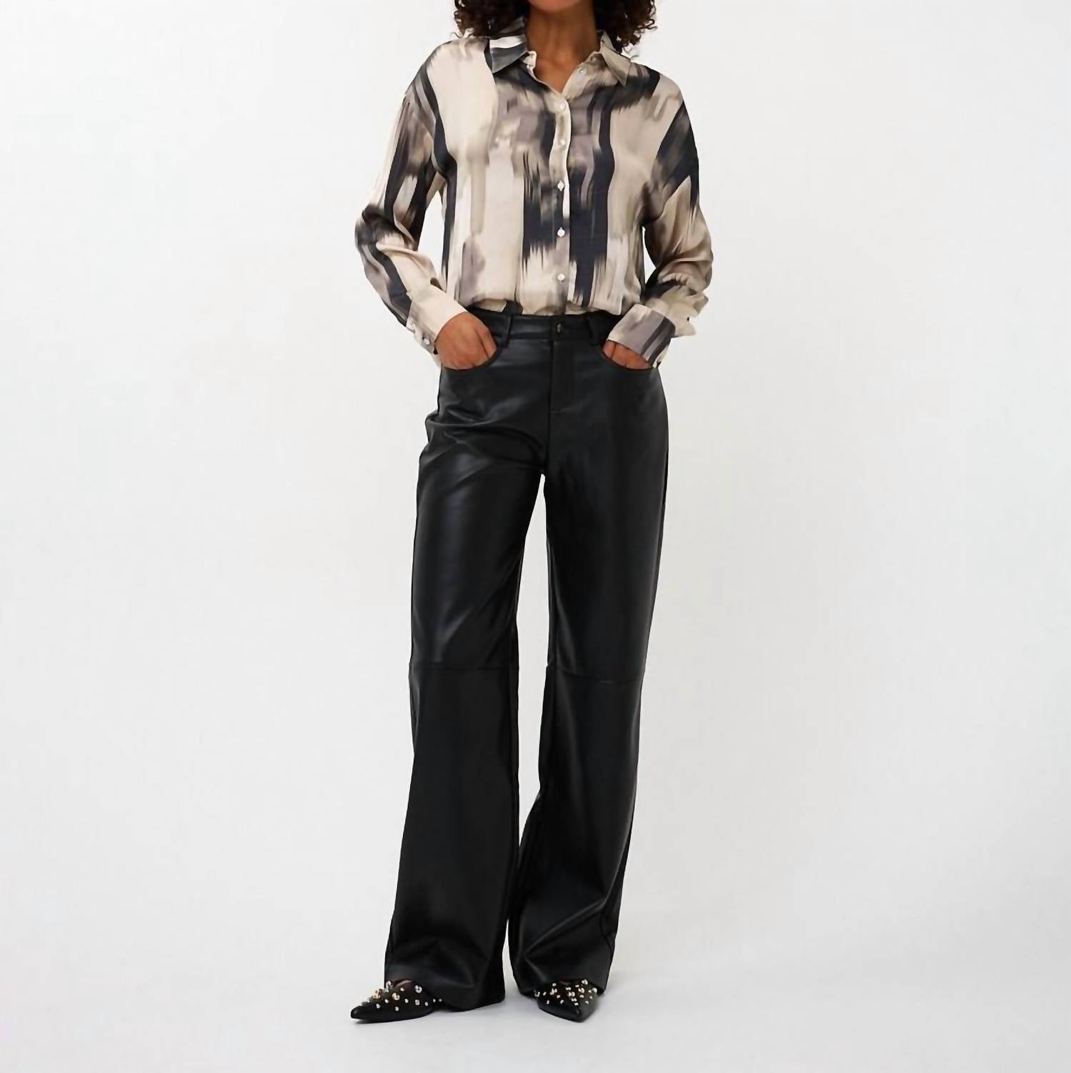 Esqualo - Long Sleeve Bow Blouse