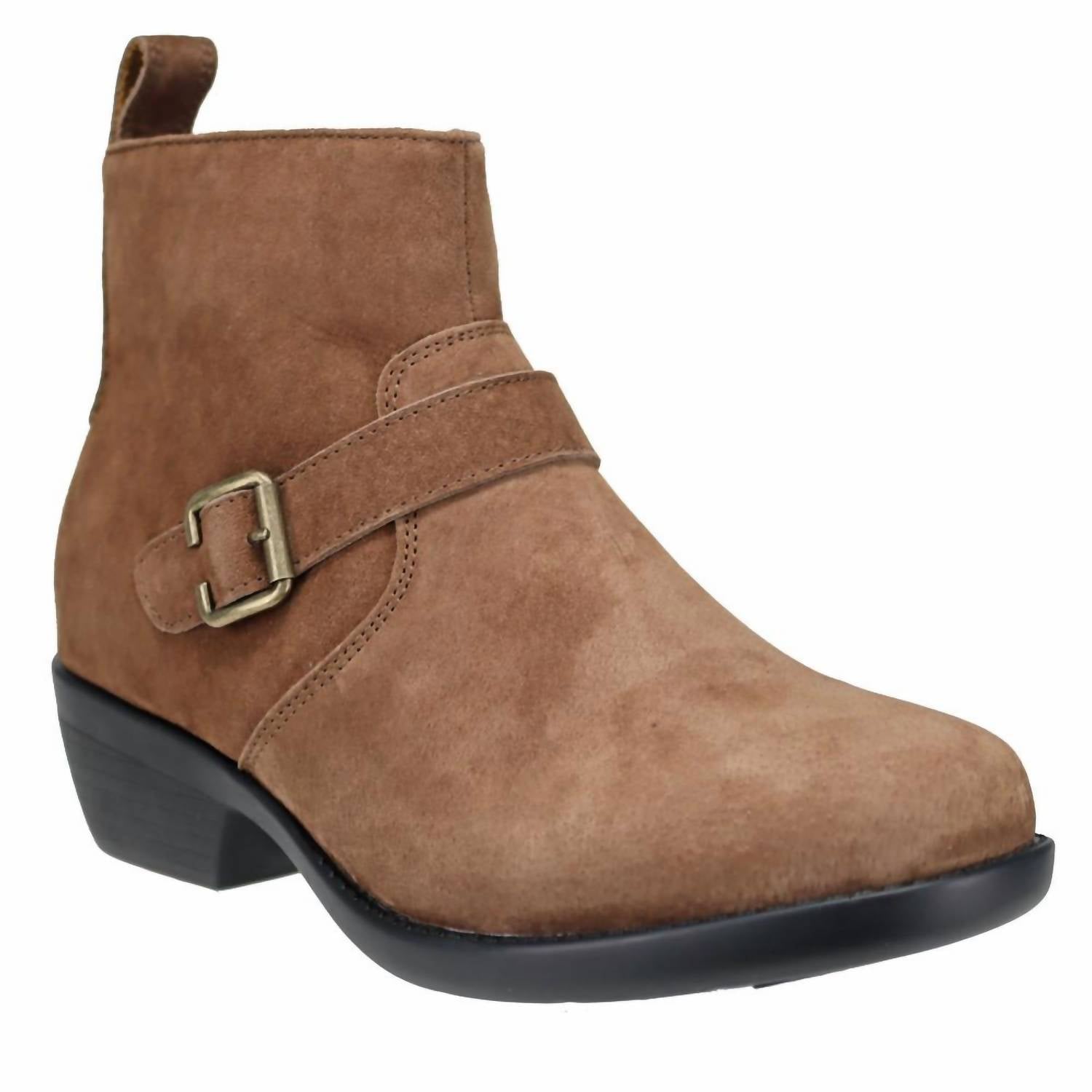 PROPET Women's Memphis Bootie in bison brown - women's shoe