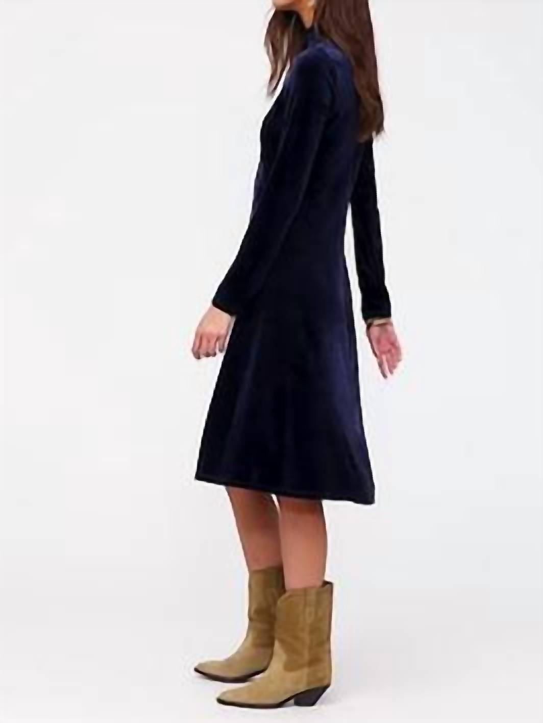 Johnny Was - Women's Corinthe Velvet Mock Neck Dress